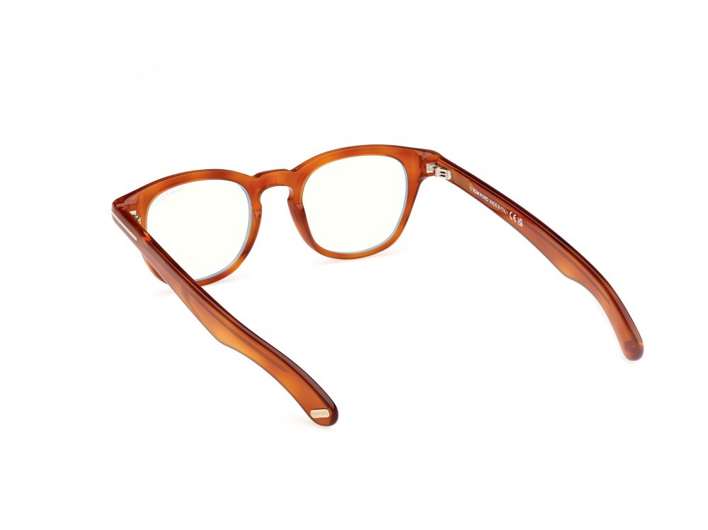 Brillen Tom Ford FT5976-B (053) farbe avana bionda form rund 