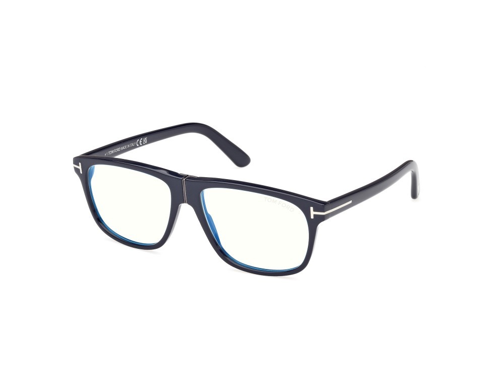 Brillen Tom Ford FT5978-B (090) farbe blu lucido form aviator 