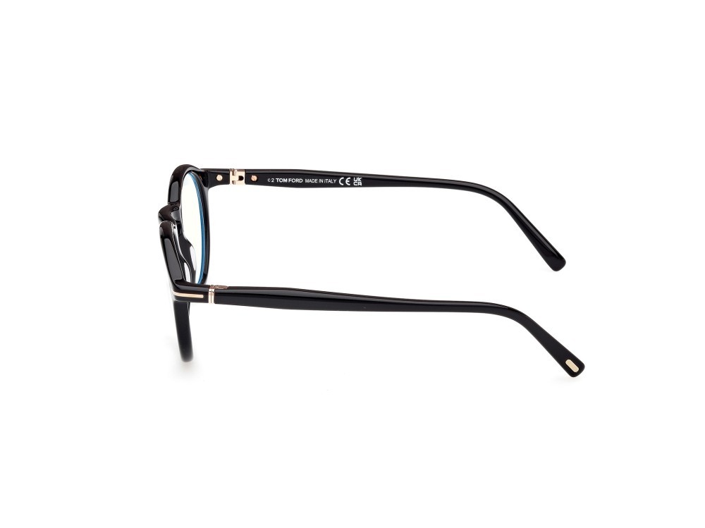 Occhiali da vista Tom Ford FT5979-B (001) colore nero lucido forma rotondo 