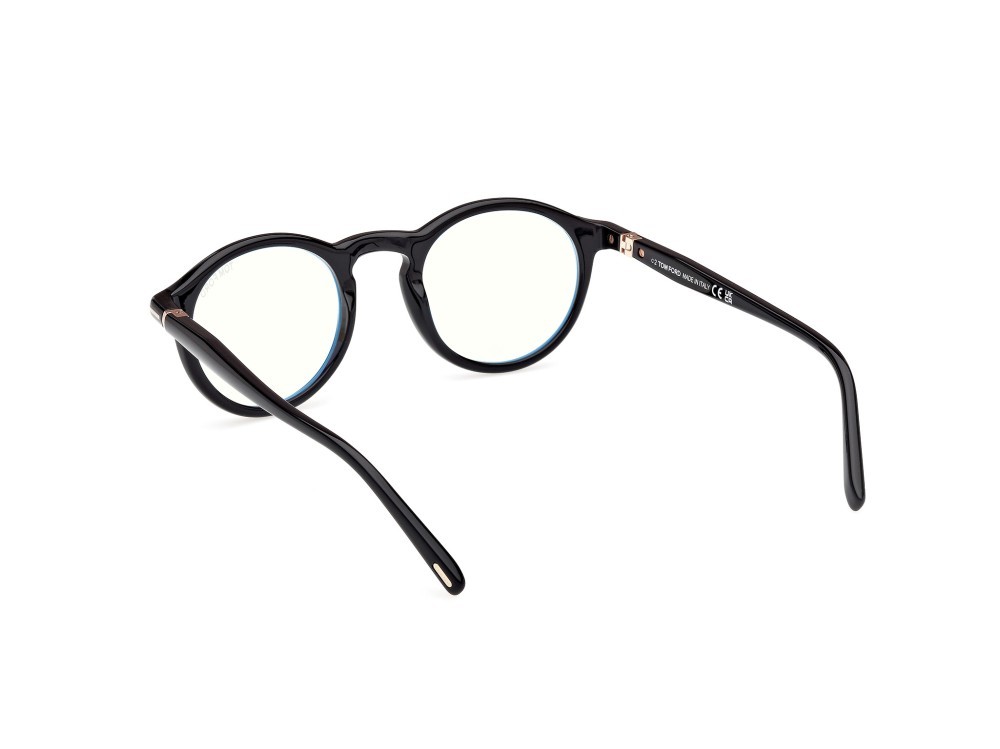 Occhiali da vista Tom Ford FT5979-B (001) colore nero lucido forma rotondo 