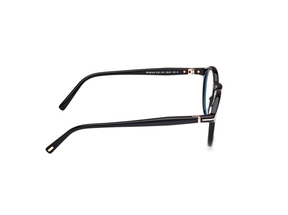 Occhiali da vista Tom Ford FT5979-B (001) colore nero lucido forma rotondo 