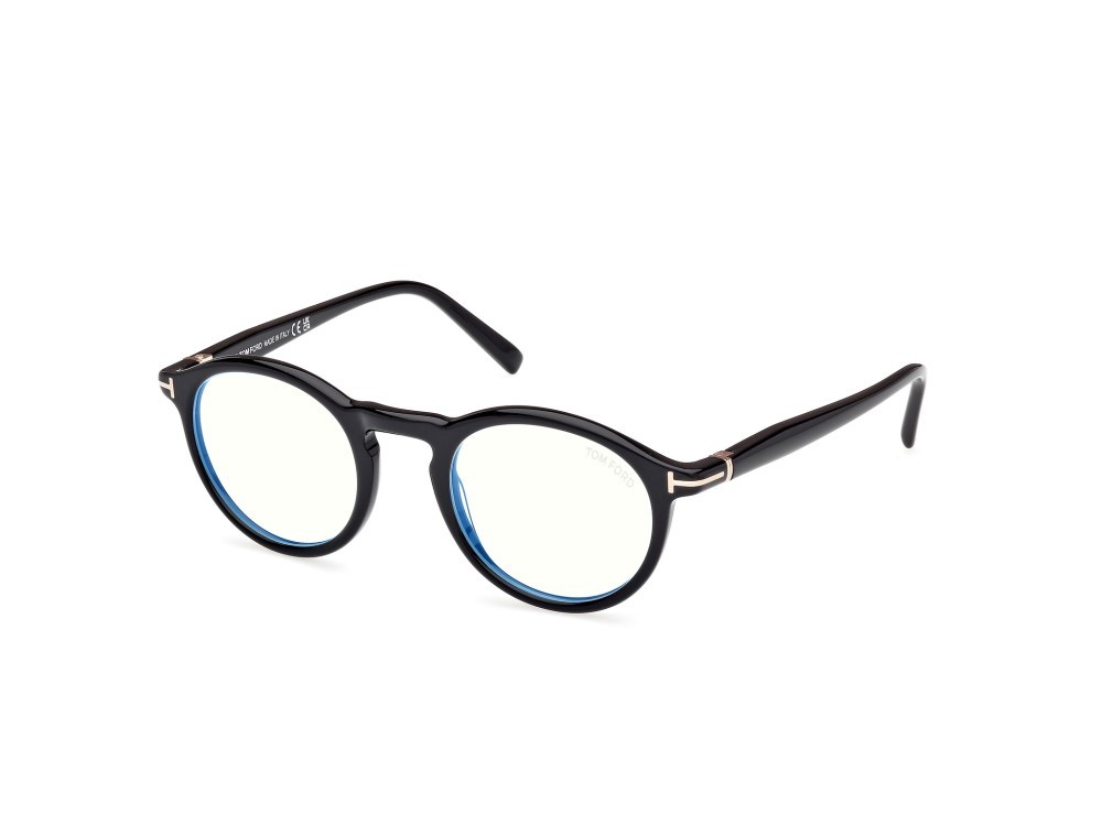 Occhiali da vista Tom Ford FT5979-B (001) colore nero lucido forma rotondo 