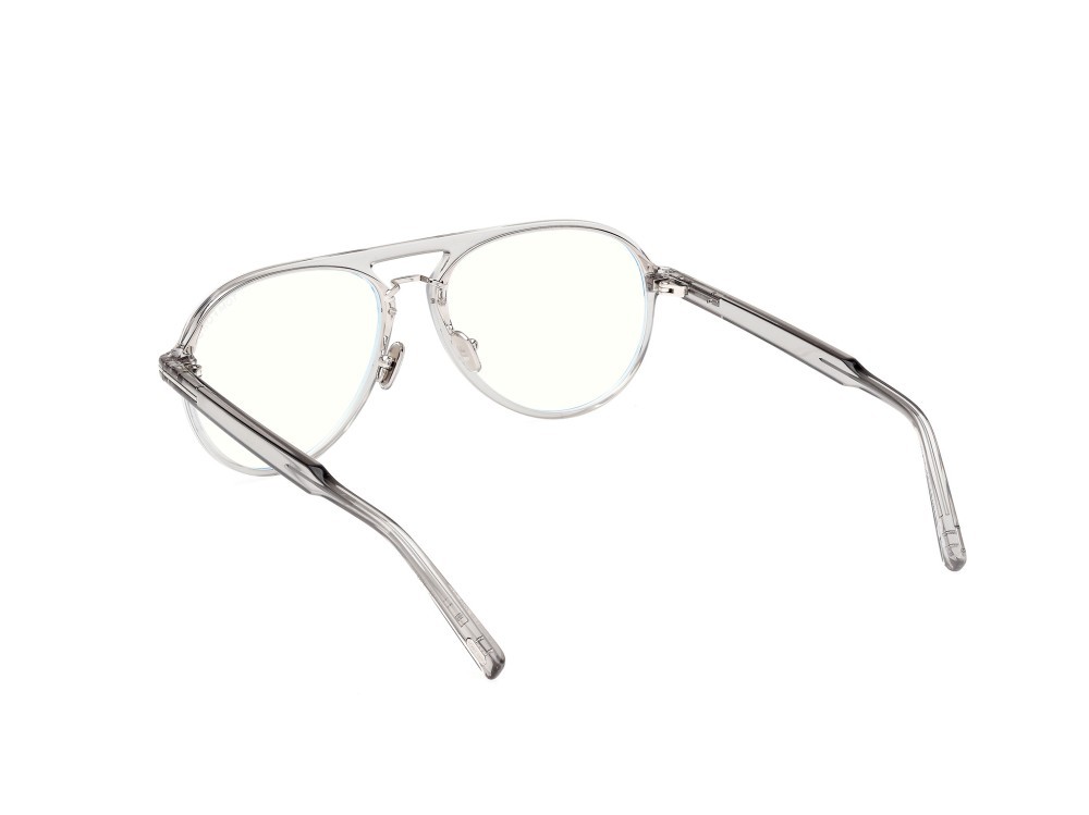 Occhiali da vista Tom Ford FT5981-B (020) colore grigio lucido forma aviator 