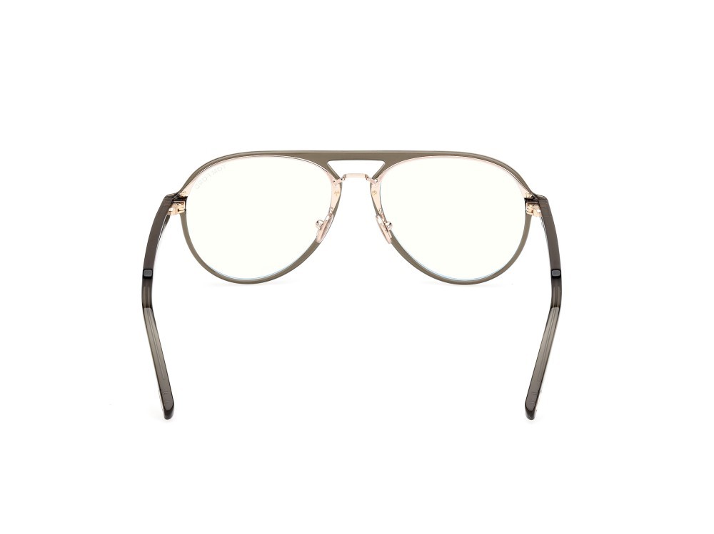 Occhiali da vista Tom Ford FT5981-B (093) colore verde chiaro lucido forma aviator 