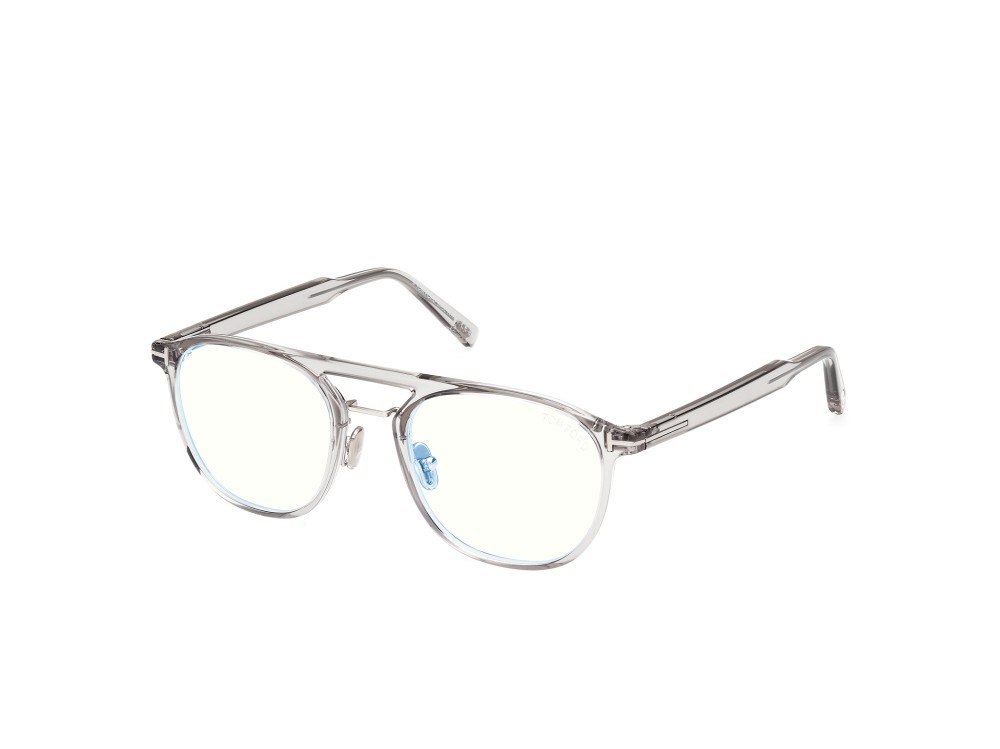Occhiali da vista Tom Ford FT5982-B (020) colore grigio lucido forma aviator 