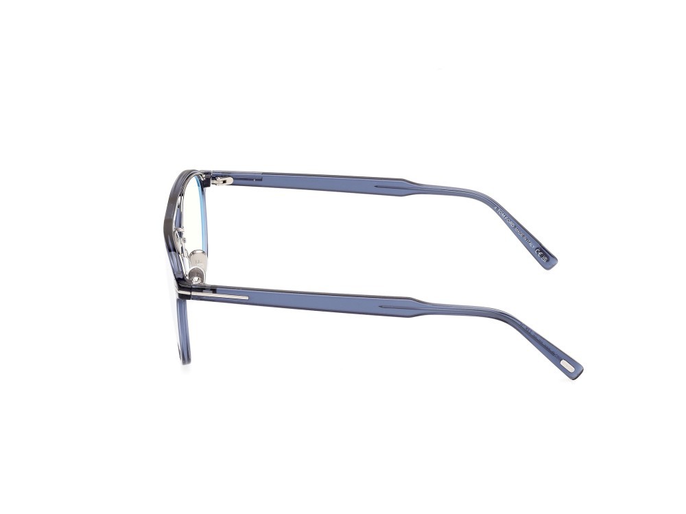 Occhiali da vista Tom Ford FT5982-B (090) colore blu lucido forma aviator 