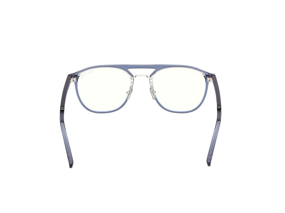 Occhiali da vista Tom Ford FT5982-B (090) colore blu lucido forma aviator 