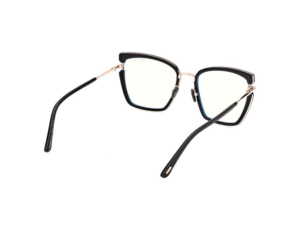 Brillen Tom Ford FT5984-B (001)  farbe nero lucido form schmetterling 