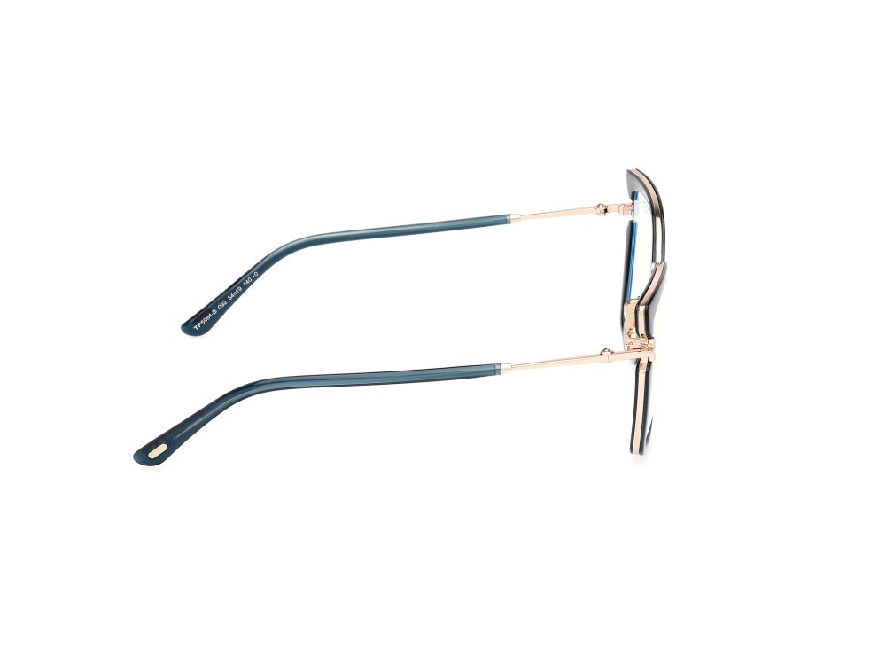 Eyeglasses Tom Ford FT5984-B (092)  color azzurro lucido shape butterfly 