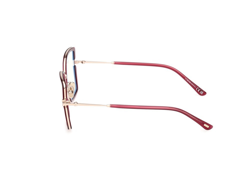 Occhiali da vista Tom Ford FT5985-B (075)  colore fucsia scuro lucido forma quadrato 
