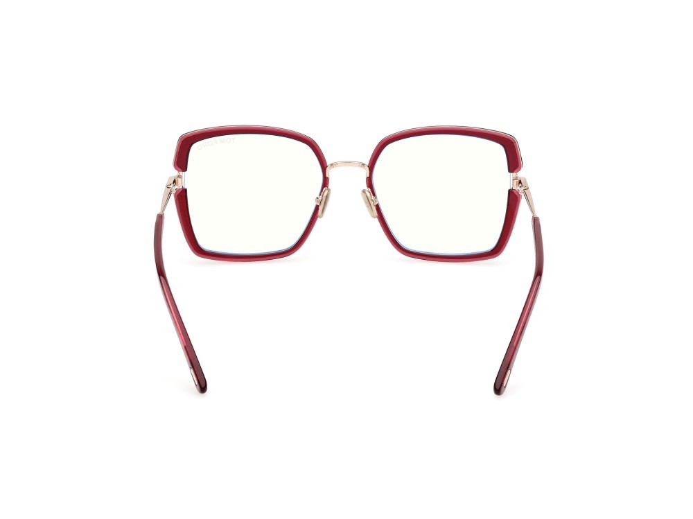 Occhiali da vista Tom Ford FT5985-B (075)  colore fucsia scuro lucido forma quadrato 