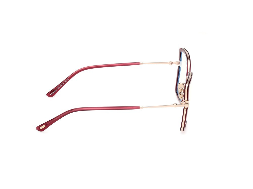 Occhiali da vista Tom Ford FT5985-B (075)  colore fucsia scuro lucido forma quadrato 