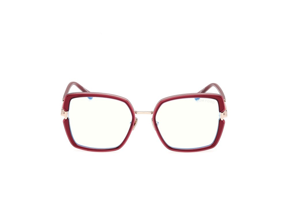Occhiali da vista Tom Ford FT5985-B (075)  colore fucsia scuro lucido forma quadrato 