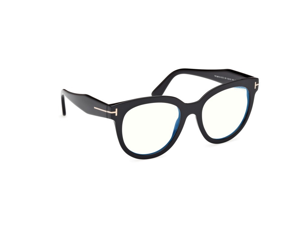 Eyeglasses Tom Ford FT5987-B (001)  color nero lucido shape butterfly 