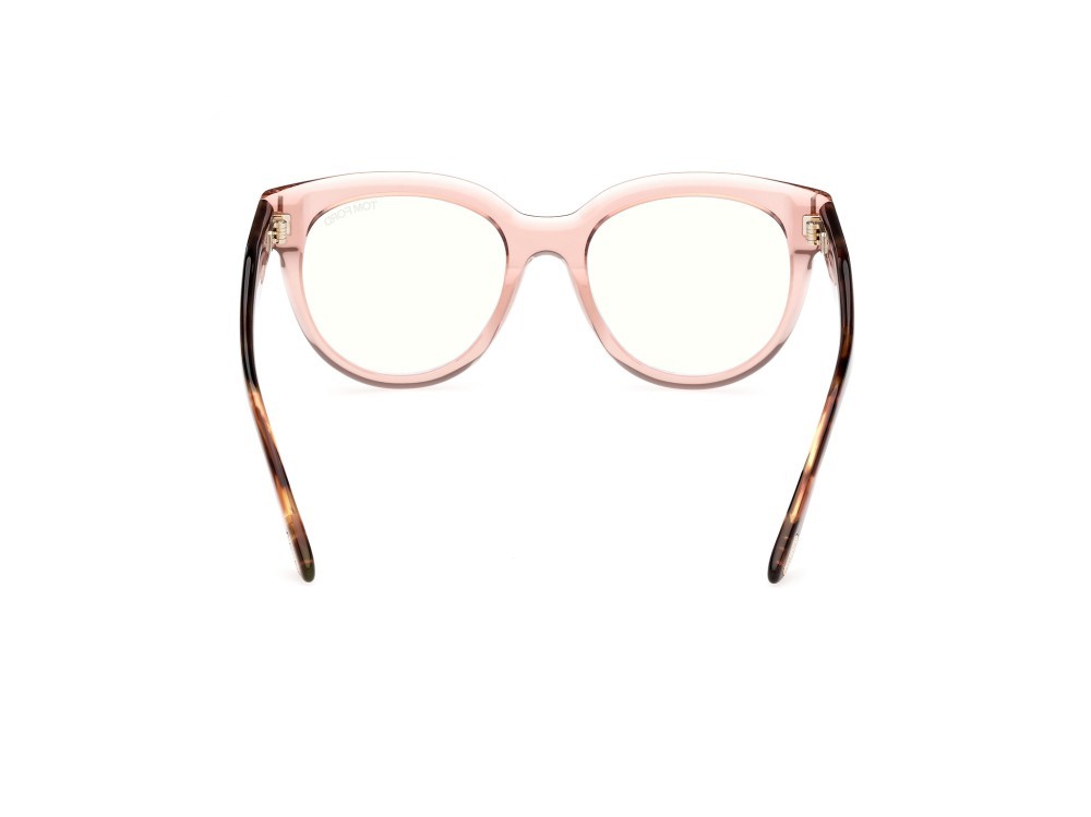 Brillen Tom Ford FT5987-B (072)  farbe rosa chiaro lucido form schmetterling 