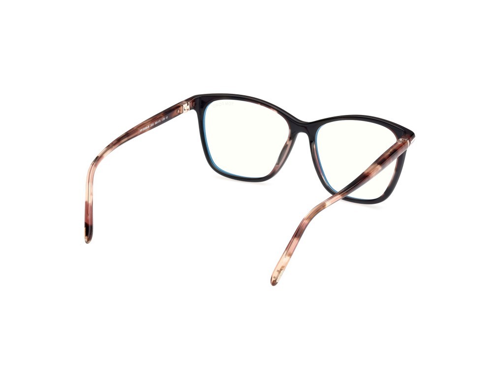 Eyeglasses Tom Ford FT5989-B (005)  color nero - avana shape square 