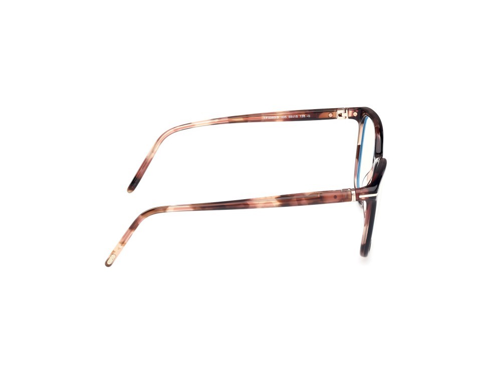 Eyeglasses Tom Ford FT5989-B (005)  color nero - avana shape square 