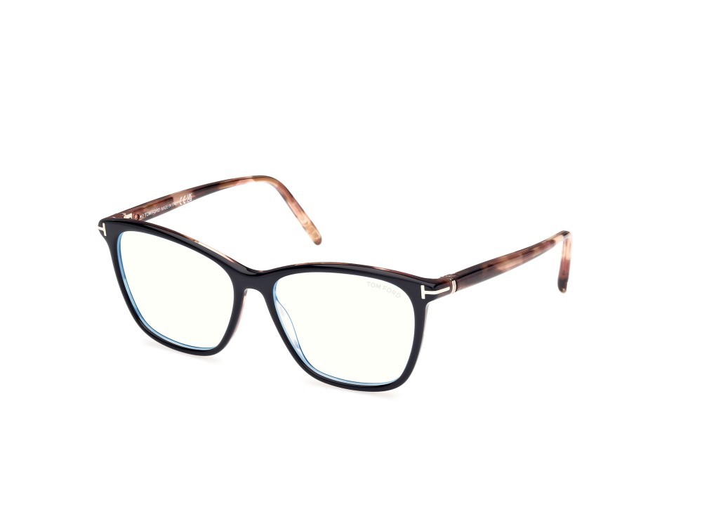 Eyeglasses Tom Ford FT5989-B (005)  color nero - avana shape square 