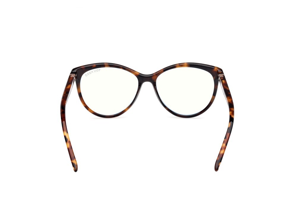 Eyeglasses Tom Ford FT5990-B (052)  color avana scura shape round 