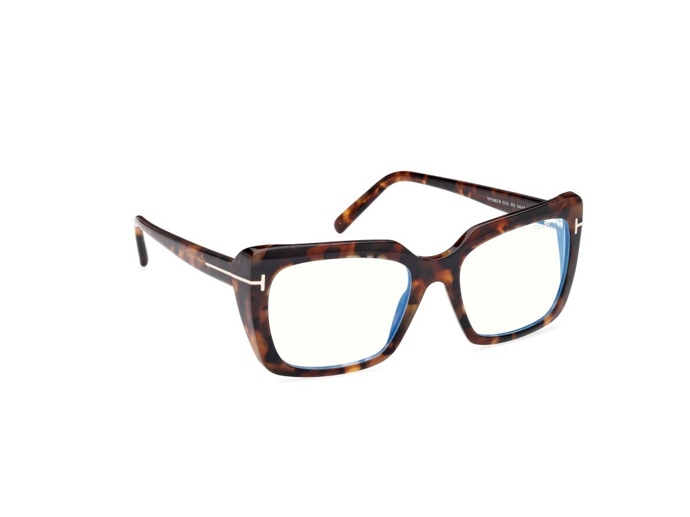 Eyeglasses Tom Ford FT5992-B (052)  color avana scura shape square 