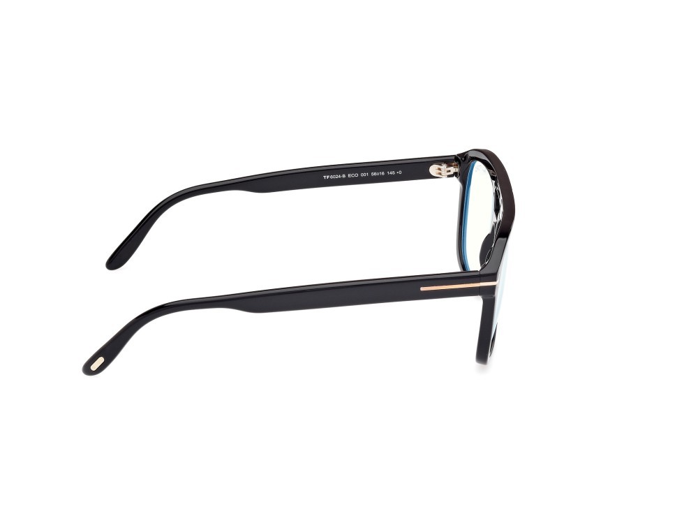 Occhiali da vista Tom Ford FT6024-B (001) colore nero lucido forma navigator 
