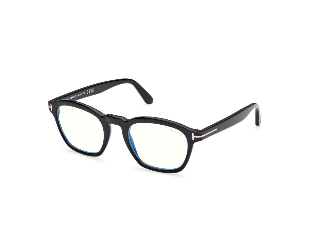 Occhiali da vista Tom Ford FT6033-B (001) colore nero lucido  forma rotondo 