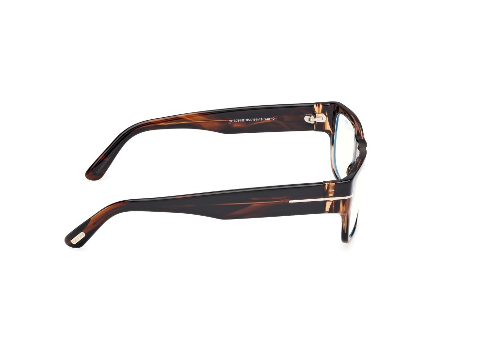 Occhiali da vista Tom Ford FT6034-B (056) colore avana colorata forma rettangolare 
