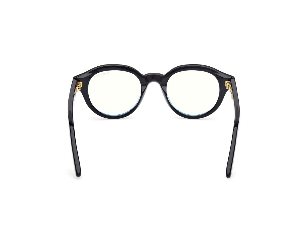 Eyeglasses Tom Ford FT6037-B (001) color nero lucido shape round 