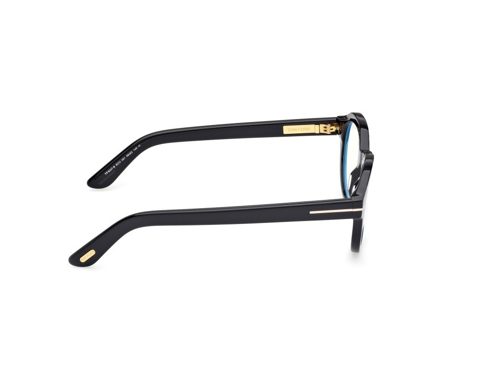 Eyeglasses Tom Ford FT6037-B (001) color nero lucido shape round 
