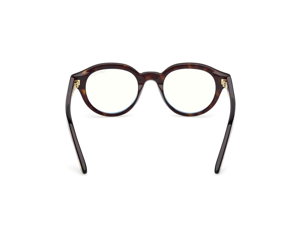 Eyeglasses Tom Ford FT6037-B (052) color avana scura shape round 