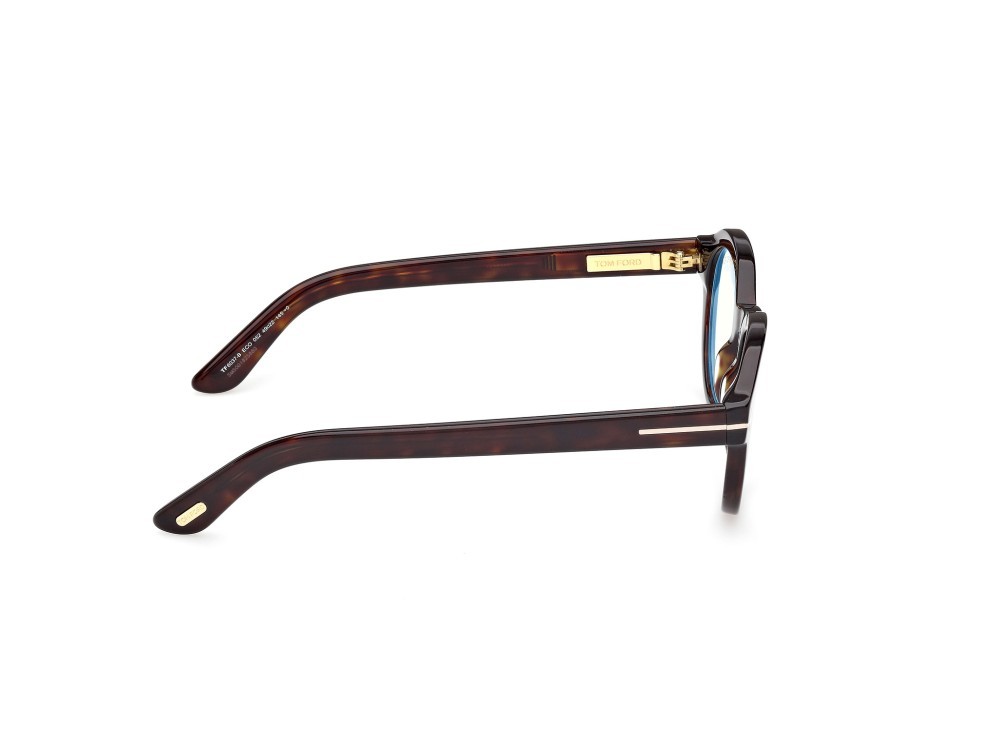 Eyeglasses Tom Ford FT6037-B (052) color avana scura shape round 