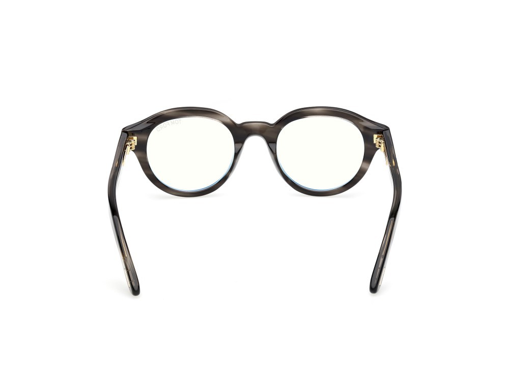 Eyeglasses Tom Ford FT6037-B (056) color avana colorata  shape round 