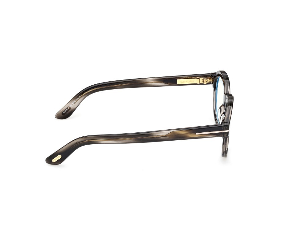 Eyeglasses Tom Ford FT6037-B (056) color avana colorata  shape round 