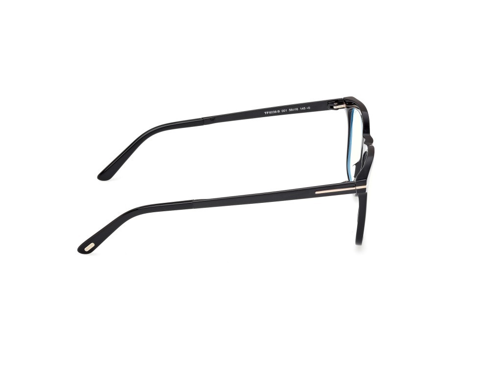 Occhiali da vista Tom Ford FT6038-B (001) colore nero lucido forma quadrato 