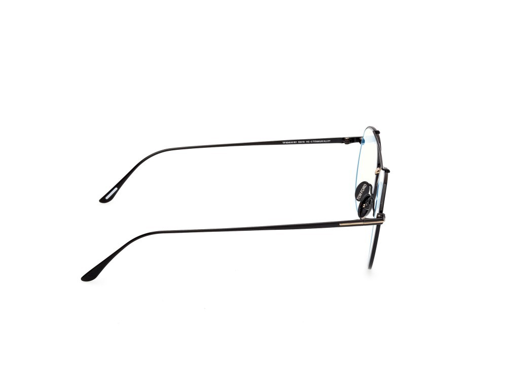 Occhiali da vista Tom Ford FT6040-B (001) colore nero lucido forma aviator 