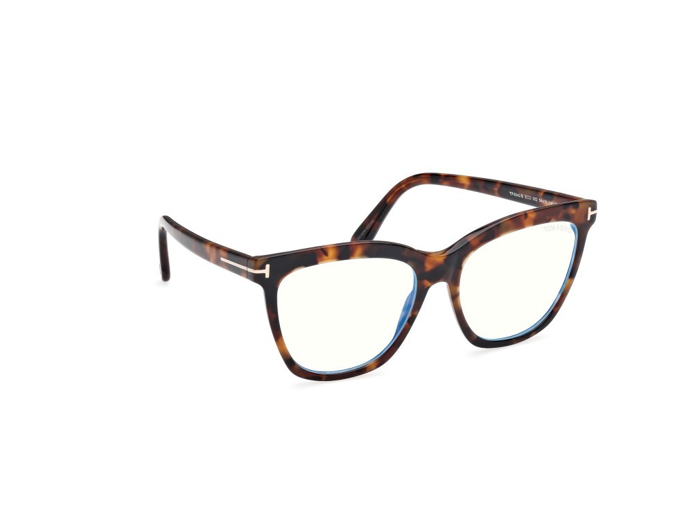 Eyeglasses Tom Ford FT6042-B (052) color avana scura shape butterfly 