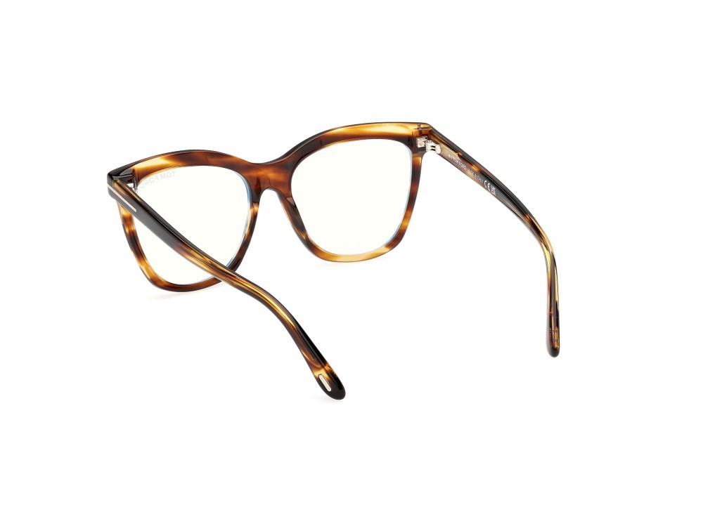 Brillen Tom Ford FT6042-B (055) farbe avana colorata  form schmetterling 
