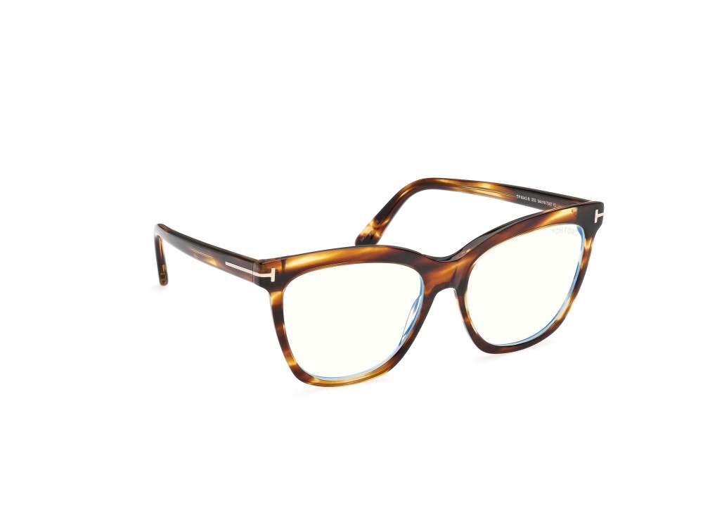 Brillen Tom Ford FT6042-B (055) farbe avana colorata  form schmetterling 