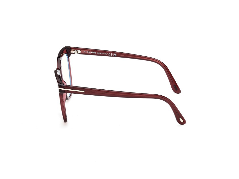 Occhiali da vista Tom Ford FT6042-B (069) colore bordeaux lucido forma farfalla 