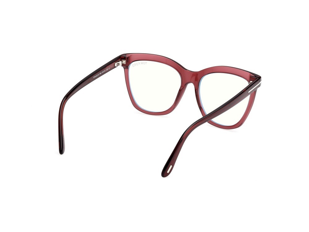 Occhiali da vista Tom Ford FT6042-B (069) colore bordeaux lucido forma farfalla 