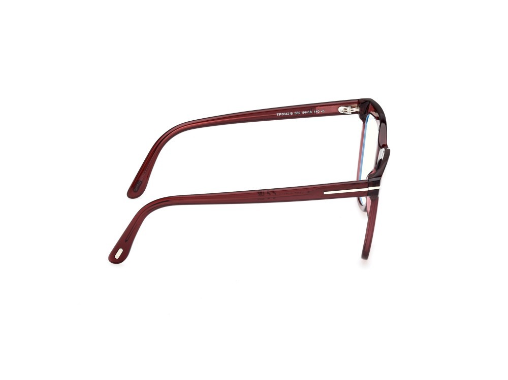 Occhiali da vista Tom Ford FT6042-B (069) colore bordeaux lucido forma farfalla 