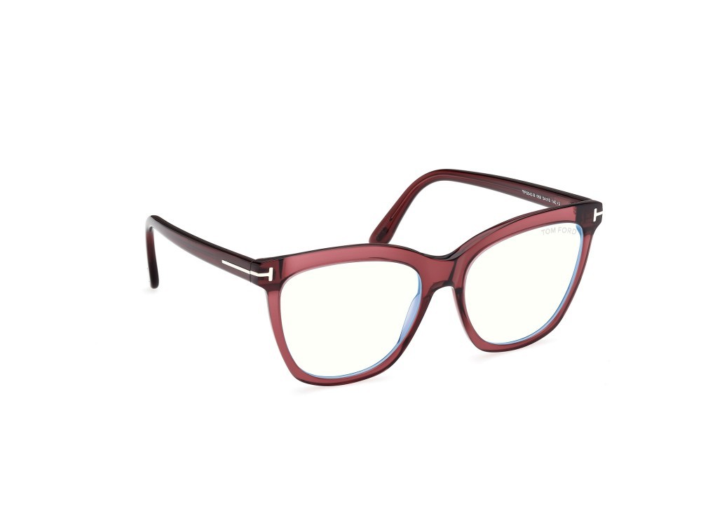 Occhiali da vista Tom Ford FT6042-B (069) colore bordeaux lucido forma farfalla 