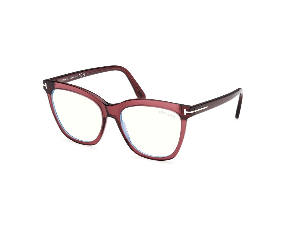Occhiali da vista Tom Ford FT6042-B (069) colore bordeaux lucido forma farfalla 