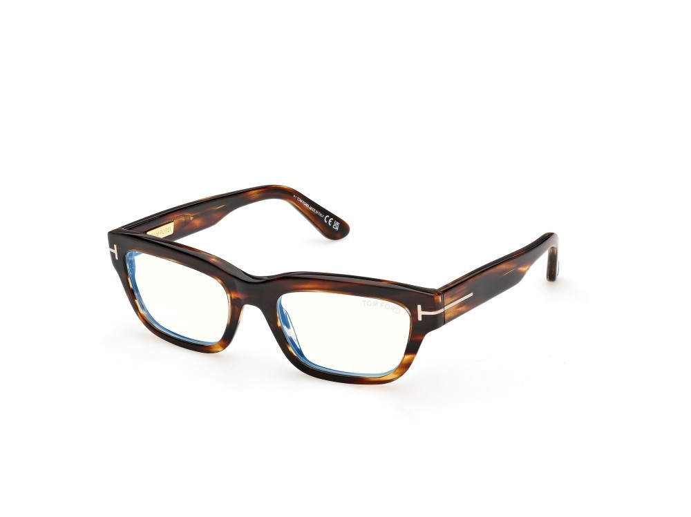 Eyeglasses Tom Ford FT6045-B (055) color avana colorata shape rectangle 