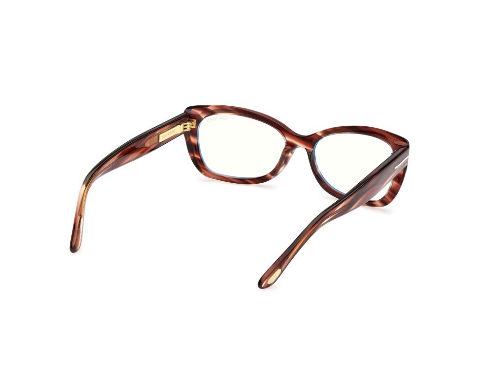 Brillen Tom Ford FT6046-B (055) farbe avana colorata form rechteckig 