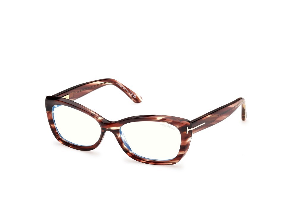 Brillen Tom Ford FT6046-B (055) farbe avana colorata form rechteckig 