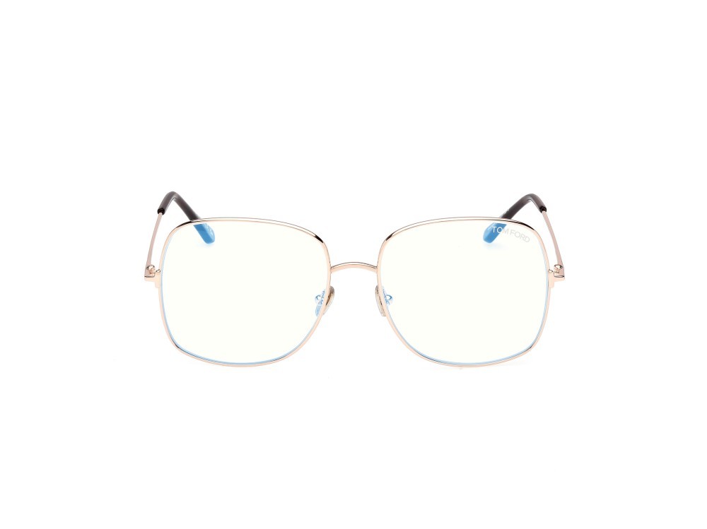 Eyeglasses Tom Ford FT6048-B (028) color oro rosé lucido  shape square 