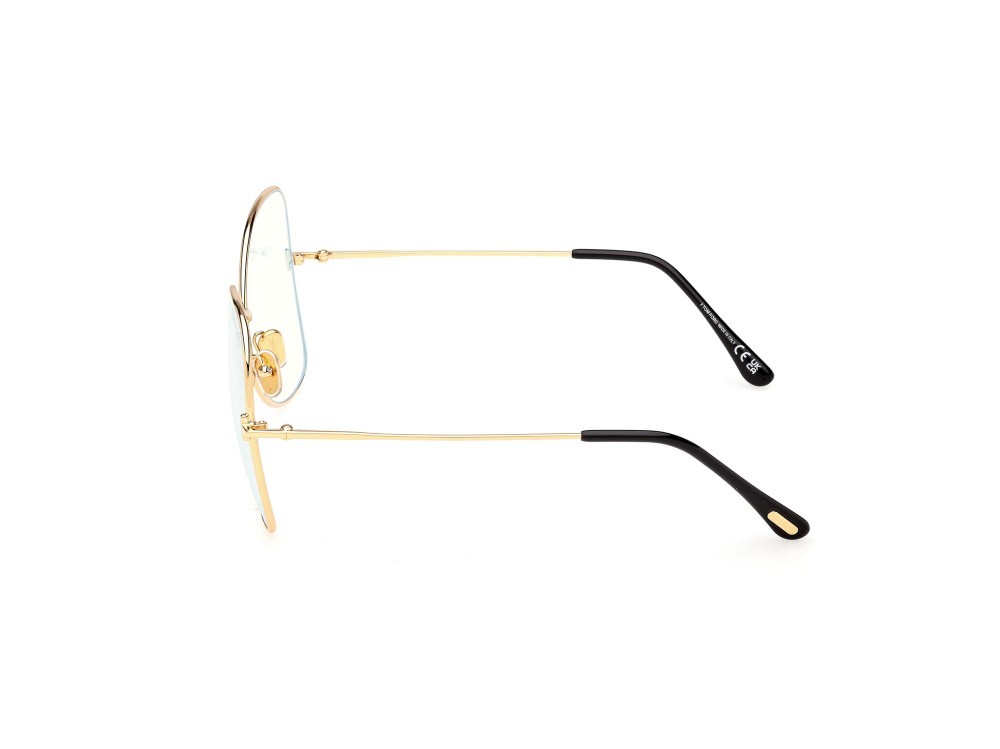 Eyeglasses Tom Ford FT6049-B (030) color oro endura lucido shape butterfly 