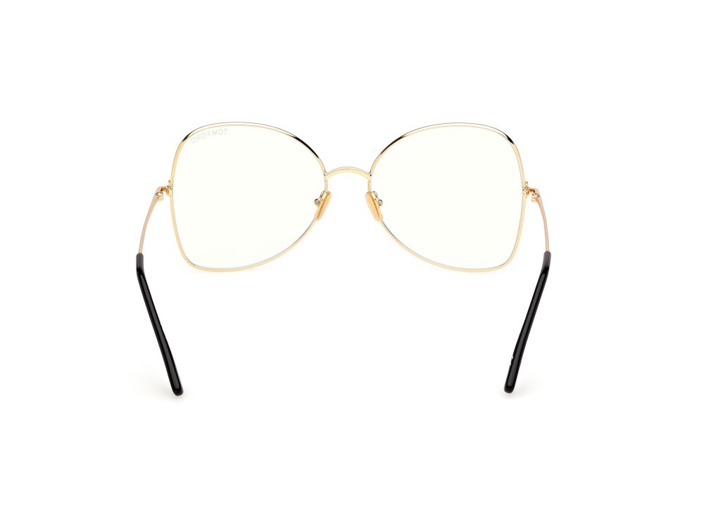 Eyeglasses Tom Ford FT6049-B (030) color oro endura lucido shape butterfly 