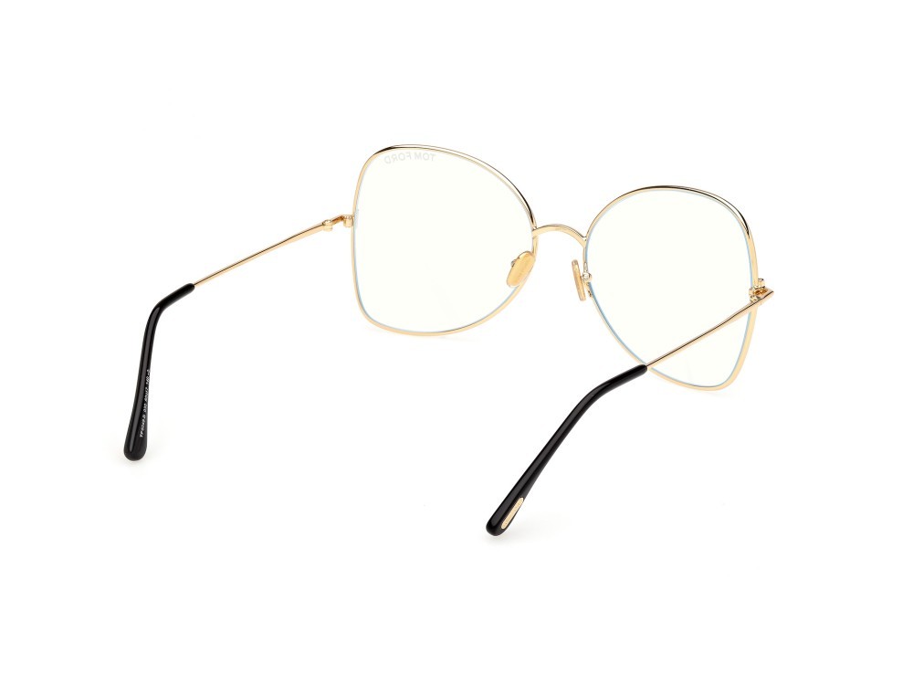 Eyeglasses Tom Ford FT6049-B (030) color oro endura lucido shape butterfly 
